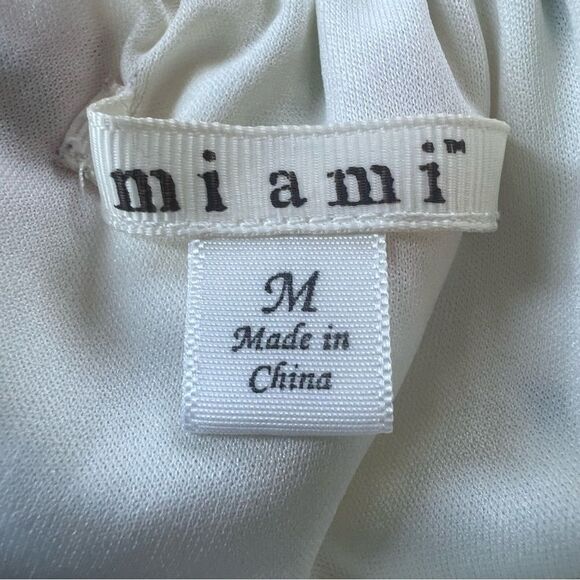 Miami Ankle Wide Leg On Off Shoulder Floral Boho Whimsy Pantsuit Jumpsuit SZ M - Picture 7 of 10